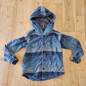 BILLABONG TODDLER Plaid hoodie, size 4/5